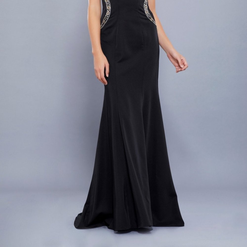 Halter Neck Sheath Shape Prom Dress NX8294_4
